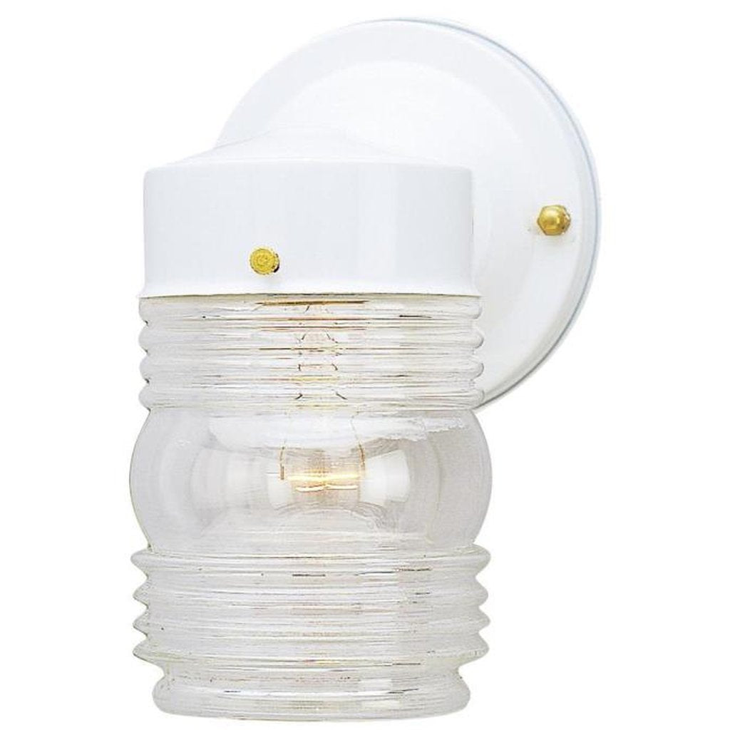Westinghouse 6687891 Wall Pack Fixture WEST 1LT WHT JELLY JAR