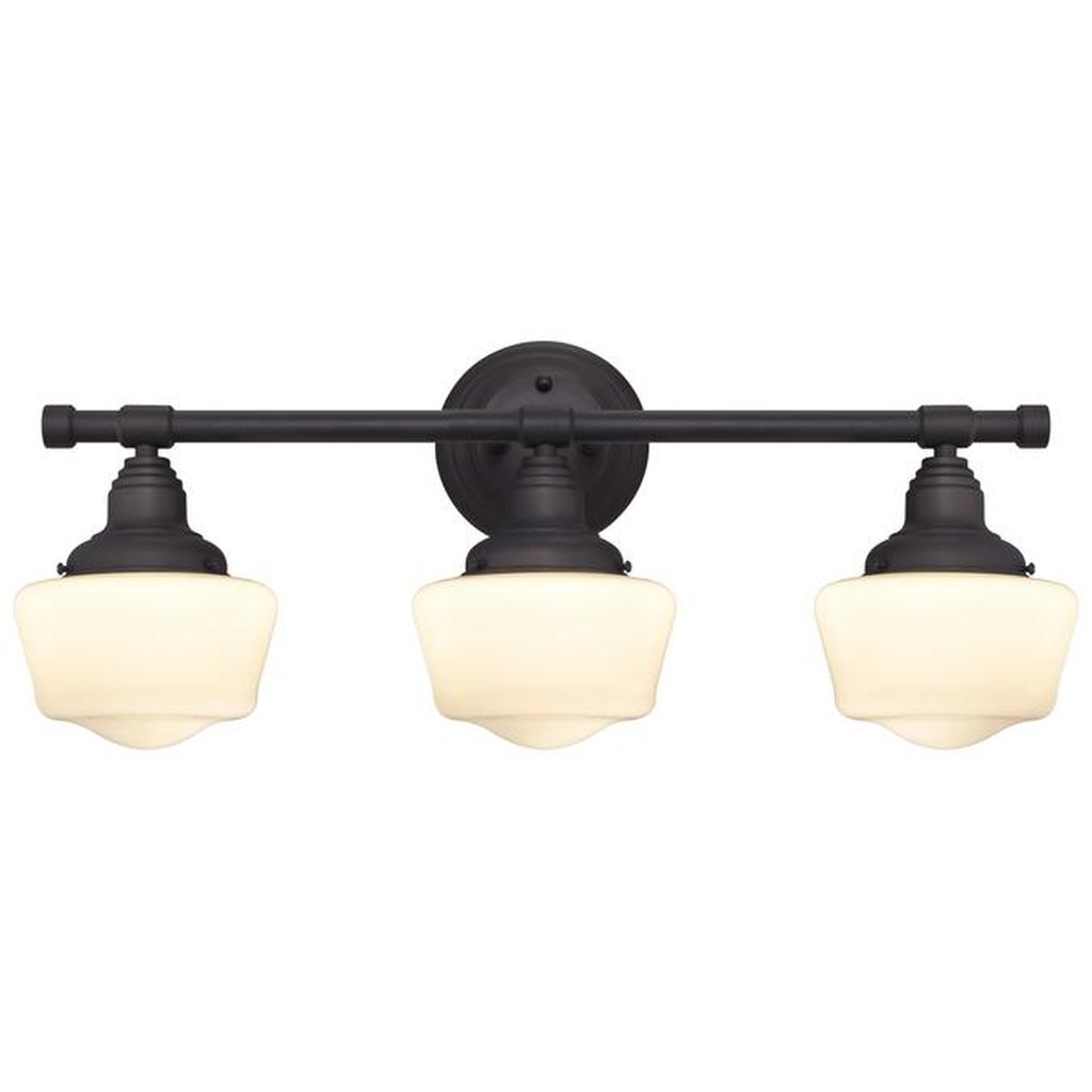 Westinghouse 6342191 Sconce Fixture 3Lt Wall ORB w/Wh Opal Gls