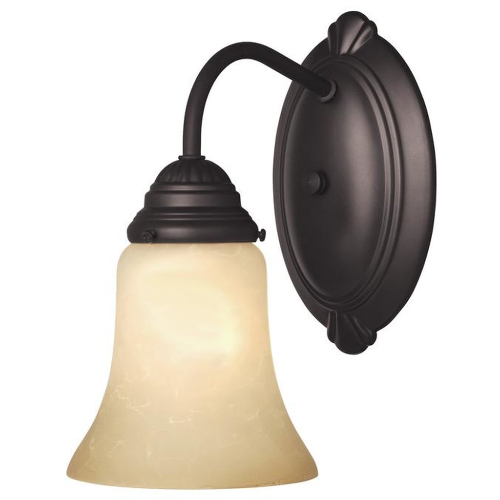 Westinghouse 6223891 Sconce Fixture 1Lt Wall ORB Aged Albtr Gls