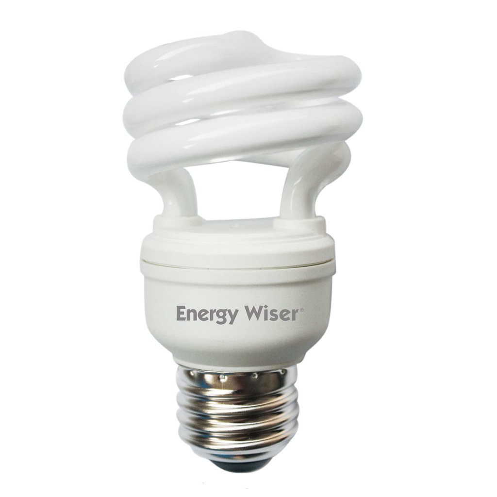 10 pack - Bulbrite 861504 9W T2 Coil Warm White CFL Light Bulb