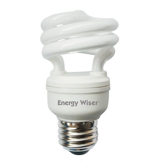 10 pack - Bulbrite 861504 9W T2 Coil Warm White CFL Light Bulb