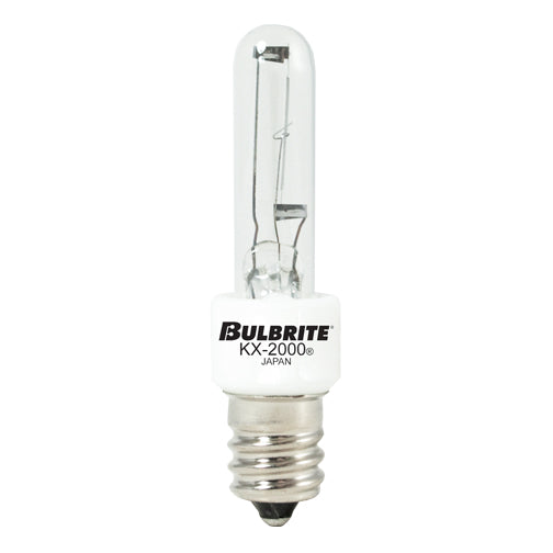 Bulbrite 473040 Bulbrite Incandescent 40 Watt T3 Light Bulbs with a Clear Finish and Candelabra Screw (E12) Base, 2700K (Warm White Light)
