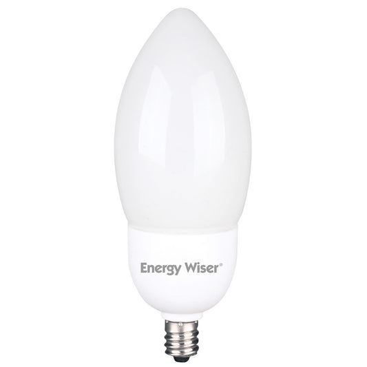 6 pack - Bulbrite 860427 (513009) 7W B11 Warm White CFL Light Bulb
