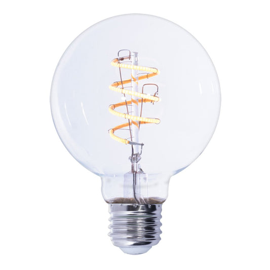 2 pack - Bulbrite 861403 (776512) 4W G25 Amber LED Light Bulb