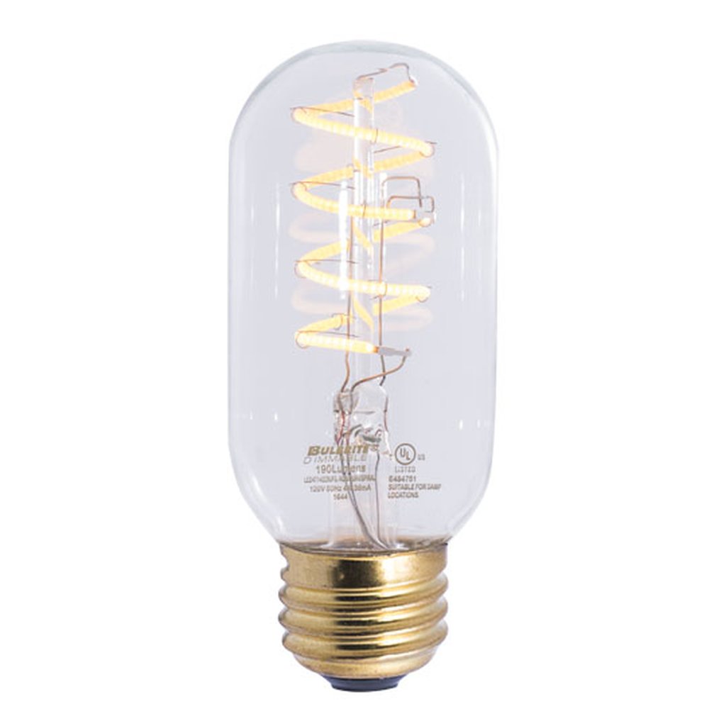 2 pack - Bulbrite 861402 (776511) 4W T14 Amber LED Light Bulb