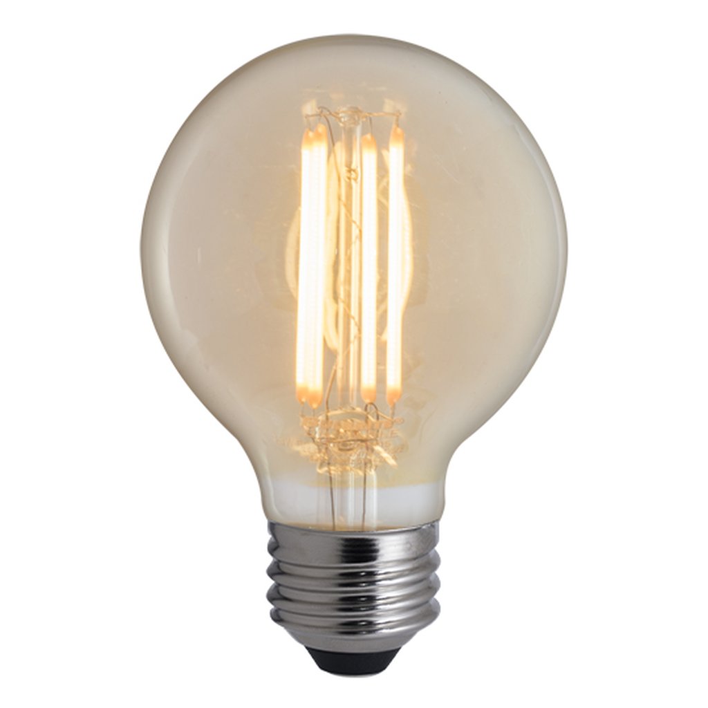 2 pack - Bulbrite 861031 (776800) 5W G25 Amber LED Light Bulb