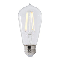 2 pack - Bulbrite 861424 8.5W ST18 Soft White LED Light Bulb