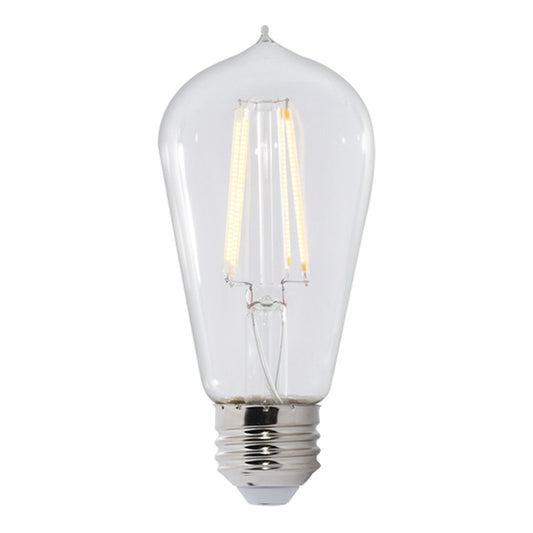 2 pack - Bulbrite 861424 8.5W ST18 Soft White LED Light Bulb