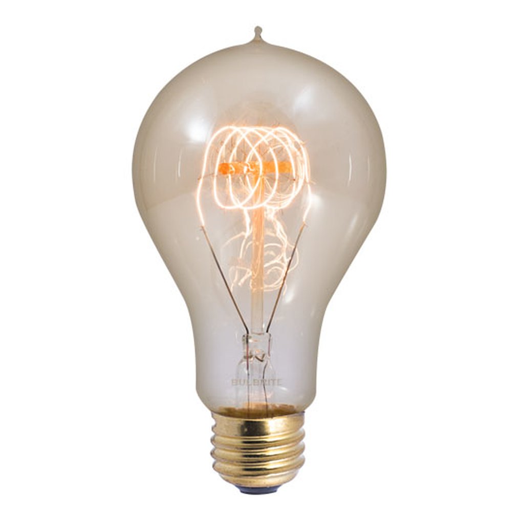 4 pack - Bulbrite 861375 (132540) 25W A23 Amber Incandescent