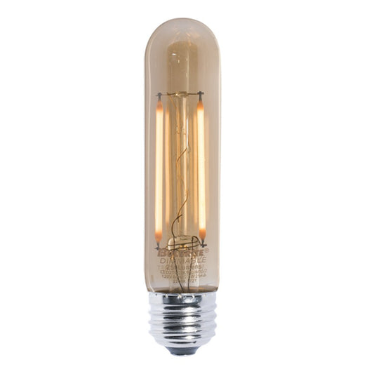 2 pack - Bulbrite 861359 (776908) 3W T9 Amber LED Light Bulb