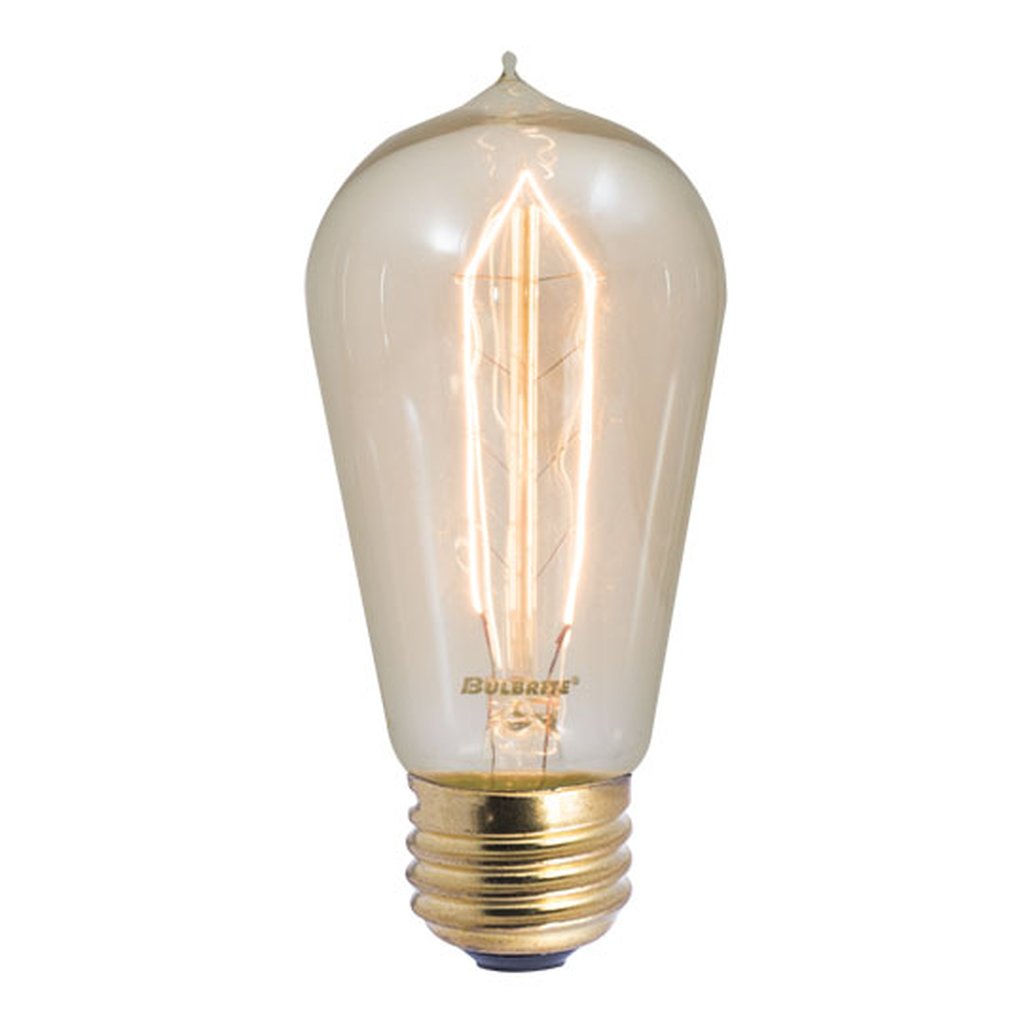 4 pack - Bulbrite 861376 (134018) 40W ST18 Amber Incandescent