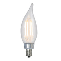 Bulbrite 776859 LED4CA10/27K/FIL/3 4.5W CA10 Clear E12 120V 2700K - Pack of 4