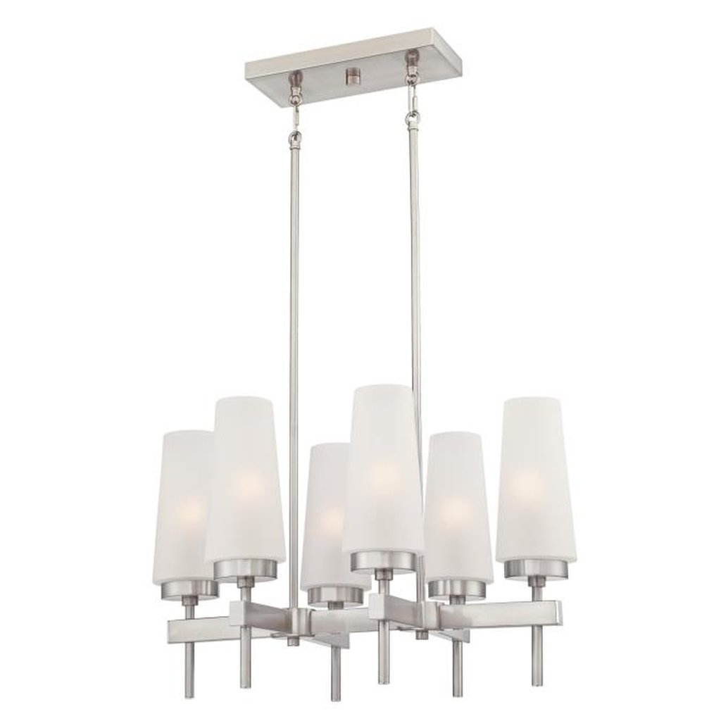 Westinghouse 6353100 Chandelier Fixture 6Lt Chand BN w/Frosted Gls