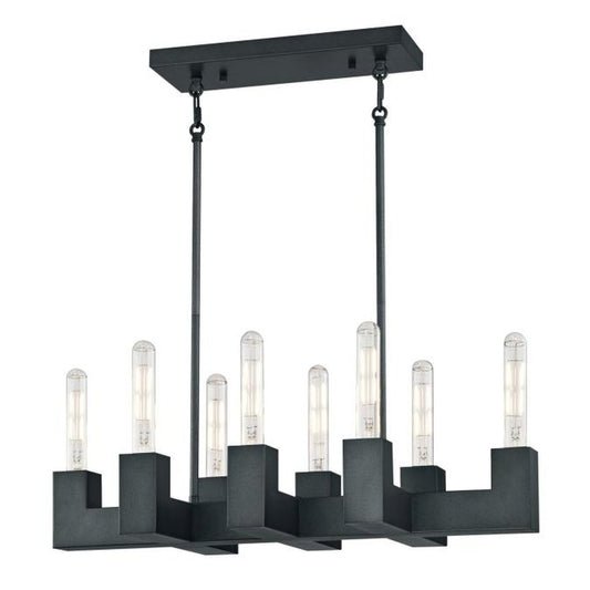 Westinghouse 6350300 Chandelier Fixture 8Lt Chand Iron w/Lamps