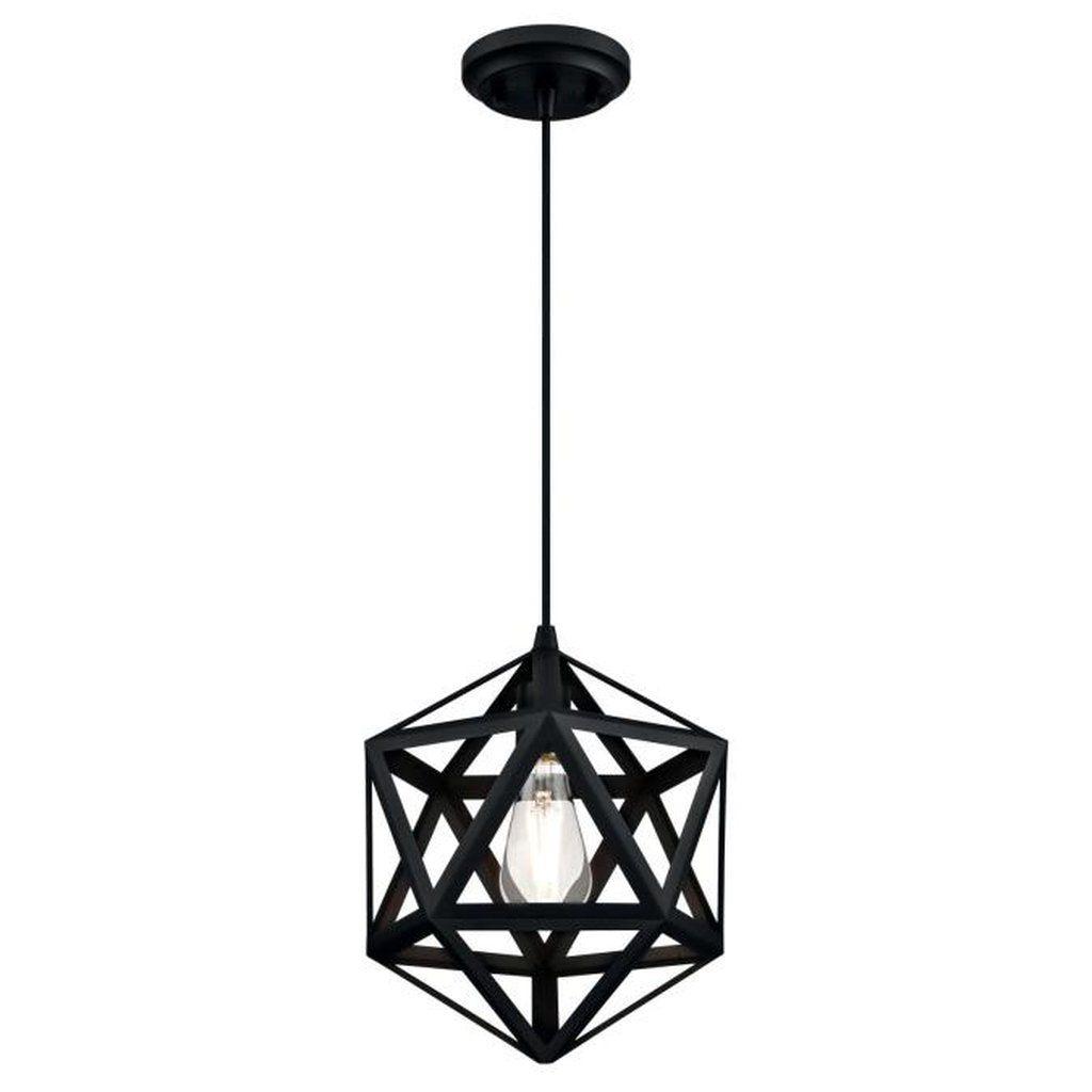 Westinghouse 6355700 Pendant Fixture 1Lt Pend Matte Black