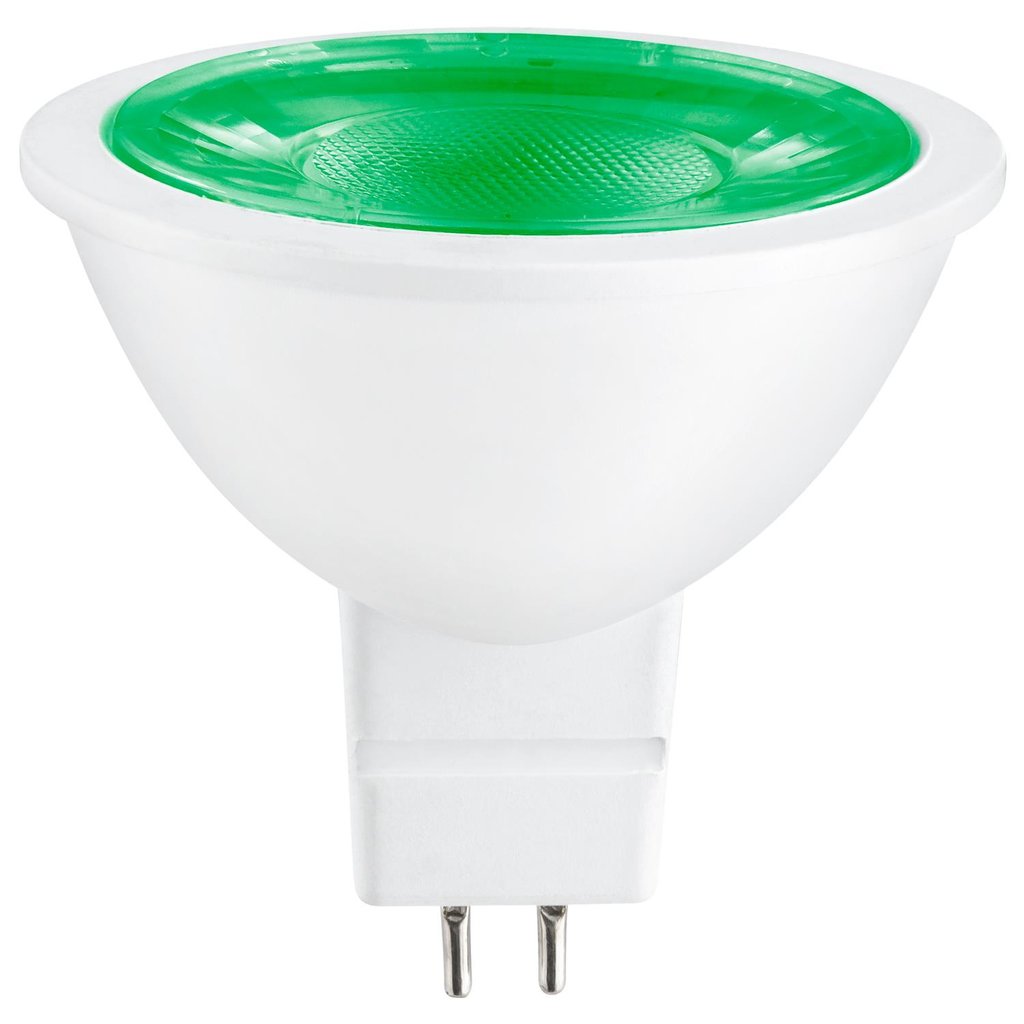6 pack - Sunlite 80857-SU 3W MR16 Green LED Light Bulb