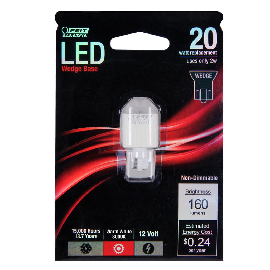 Feit Electric LVW18/LED 2W White LED Light Bulb