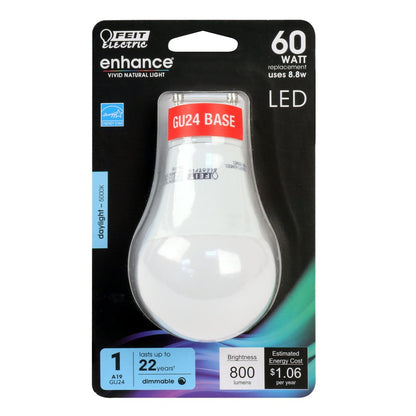 12 pack - Feit Electric BPOM60DM/950CA/GU24 8.8W A19 Daylight LED