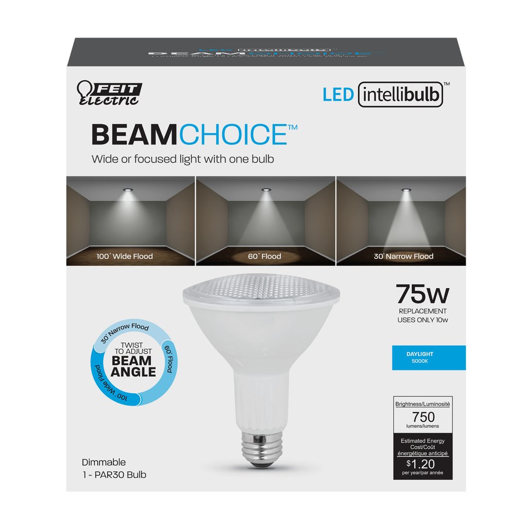 4 pack - Feit Electric PAR30L/ADJ/950CA 10W PAR30 Long Daylight LED