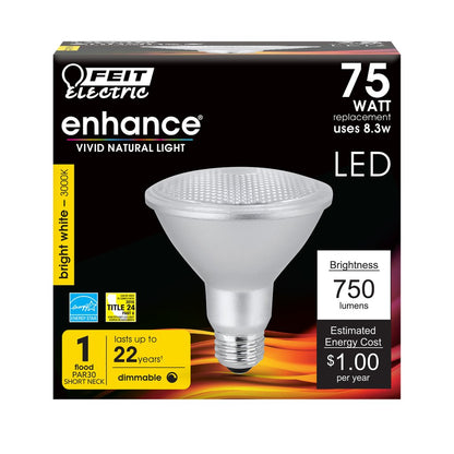 Feit Electric PAR30SDM/930CA 8.3W PAR30 Short Bright White Warm White