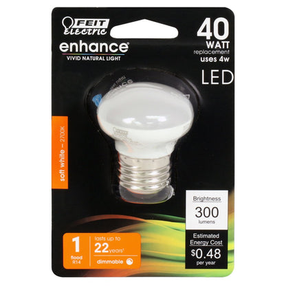 Feit Electric BPR14DM/927CA 4W R14 Soft White Warm White LED