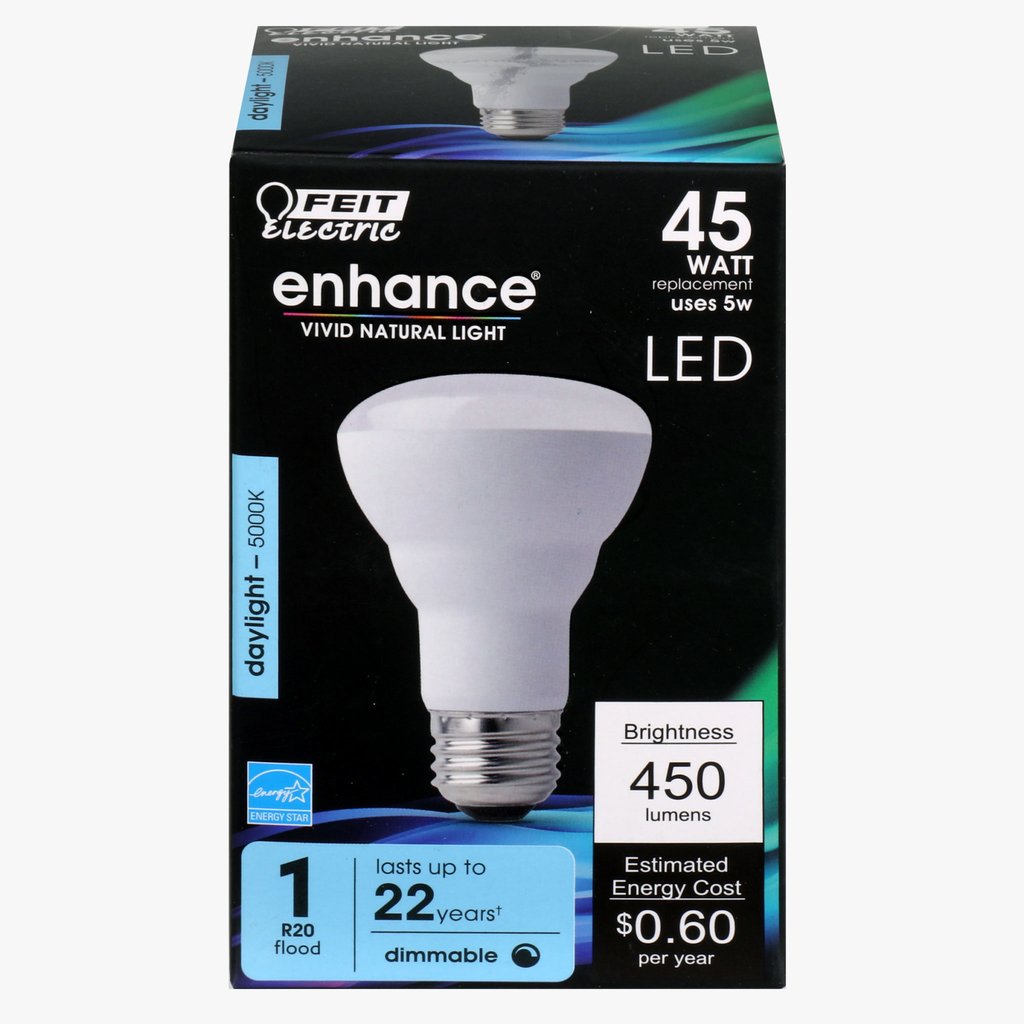 4 pack - Feit Electric R20DM/950CA 5W R20 Daylight LED Light Bulb