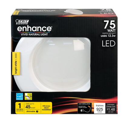 Feit Electric LEDR56/930CA 12.3W 5/6" Round LED Downlight Dimmable