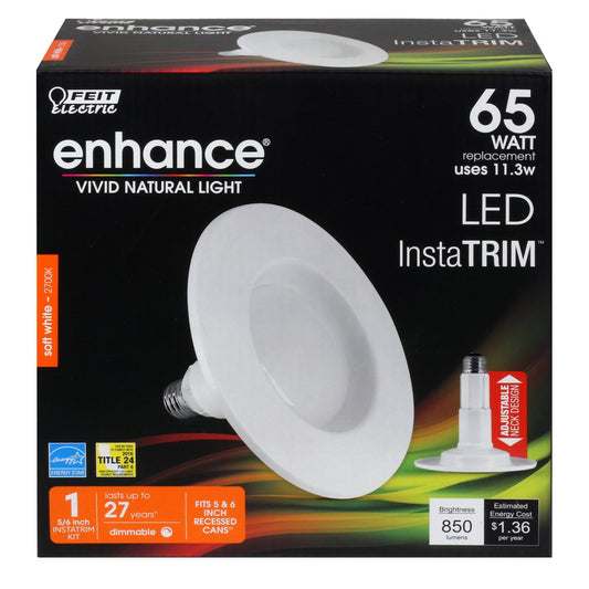Feit Electric LEDR56/927CA/MED 11.3W 5/6" Round LED Downlight Dimmable