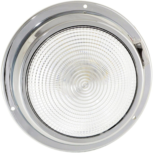 Dr. LED 9000623 Fixture 5 1/2" Blue/White Mars Dome (Chrome) Marine