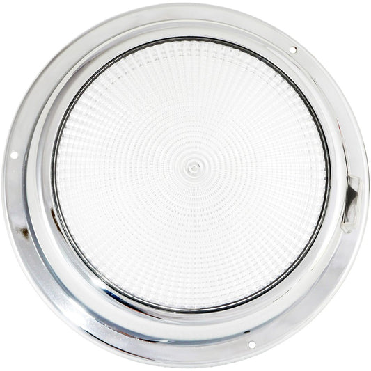 Dr. LED 8001504 Fixture 6 3/4" Red/White Mars Dome (Chrome) Marine