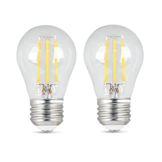 2 pack - Feit Electric BPA1540927CAFIL/2/RP 5W A15 LED Light Bulb