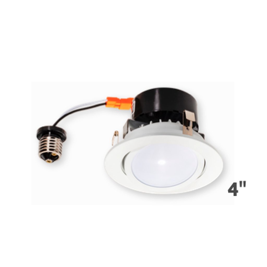 12 pack - Topaz RTL/437WH/90/D-28 8W LED Retrofit Fixture 4" Gimbal