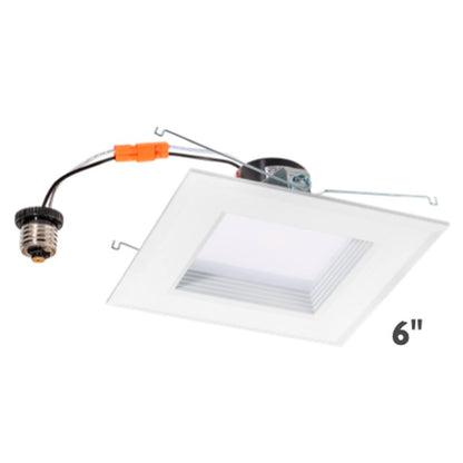 Topaz RTL/63SQ/WH/90/D 16W LED Retrofit Dimmable Fixture RETRO 6"