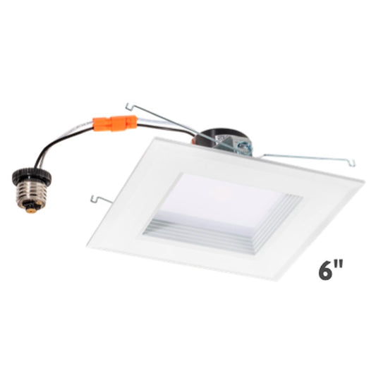 Topaz RTL/63SQ/WH/90/D 16W LED Retrofit Dimmable Fixture RETRO 6"