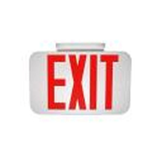 6 pack - MaxLite 103369 Fixture EXIT; THERMOPLASTIC; RED LETTERS;