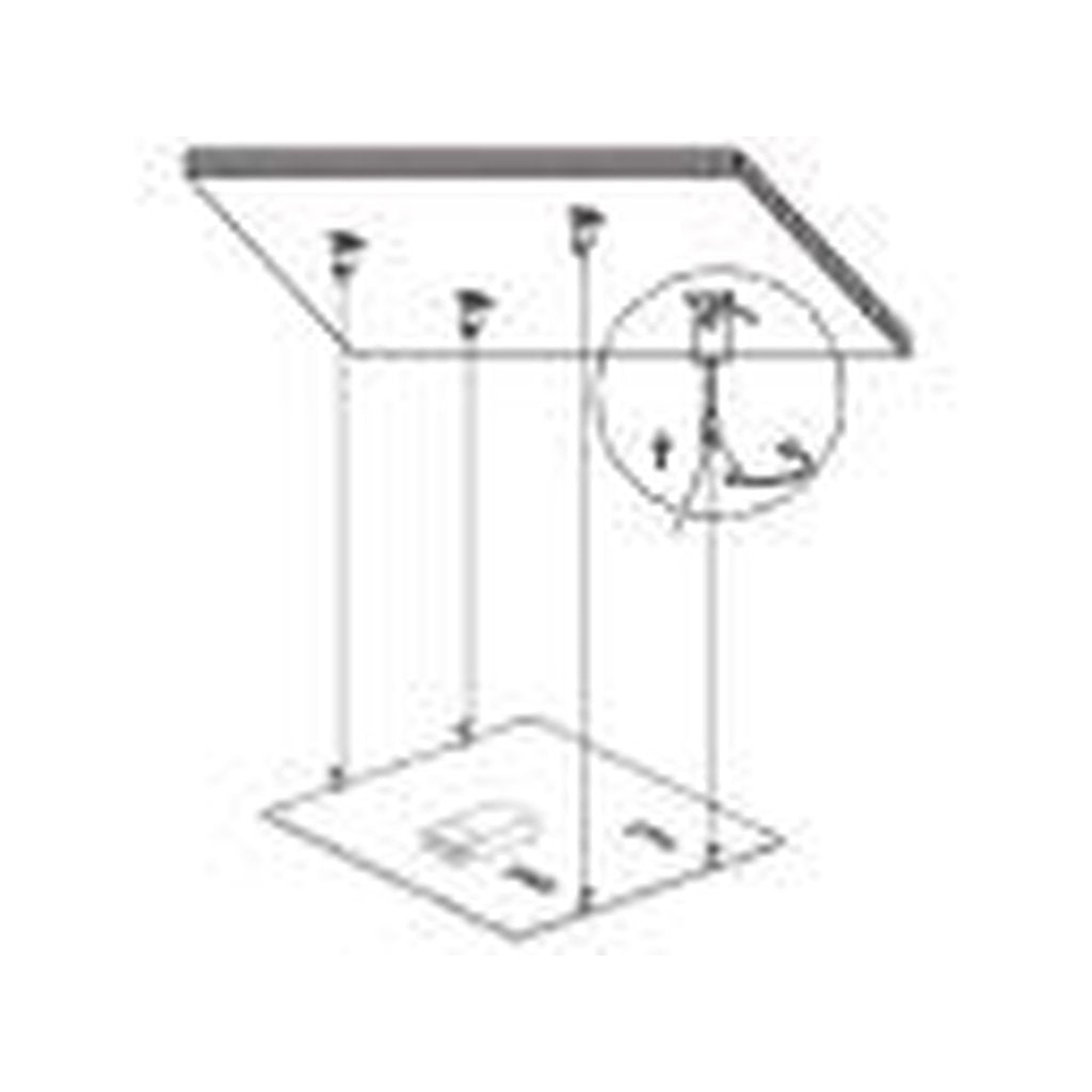 60 pack - MaxLite 102258 Fixture CABLE HANGING KIT FOR 2X2 EDGE LIT