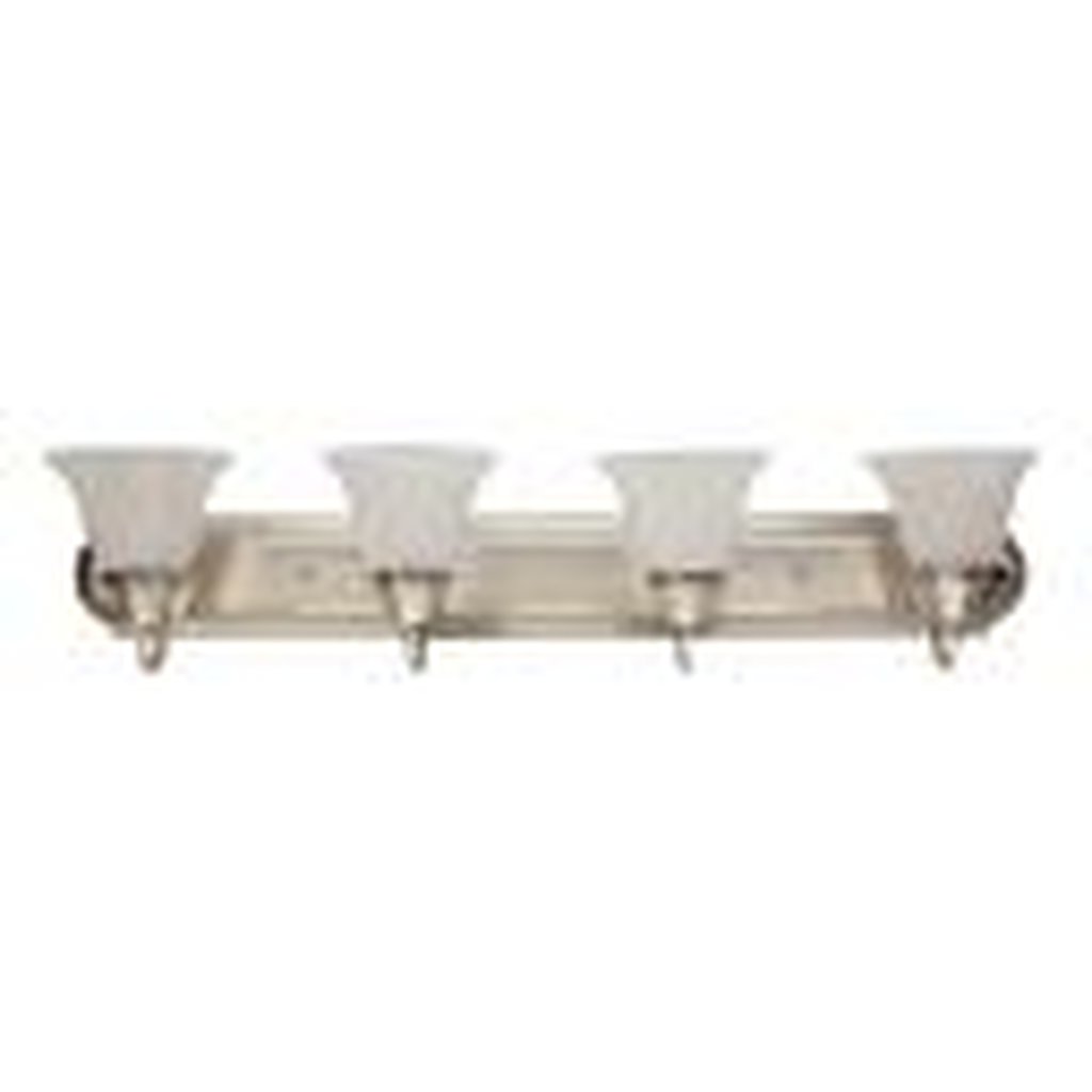 4 pack - MaxLite 100516 Fixture VANITY BAR TULIP NICKEL FINISH WITH