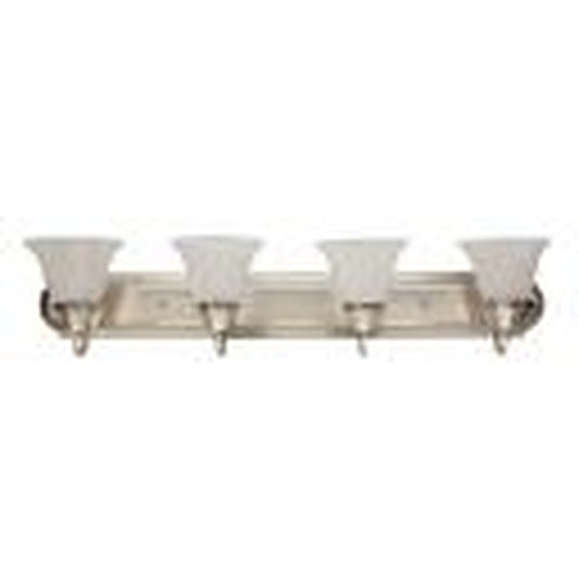 4 pack - MaxLite 100516 Fixture VANITY BAR TULIP NICKEL FINISH WITH
