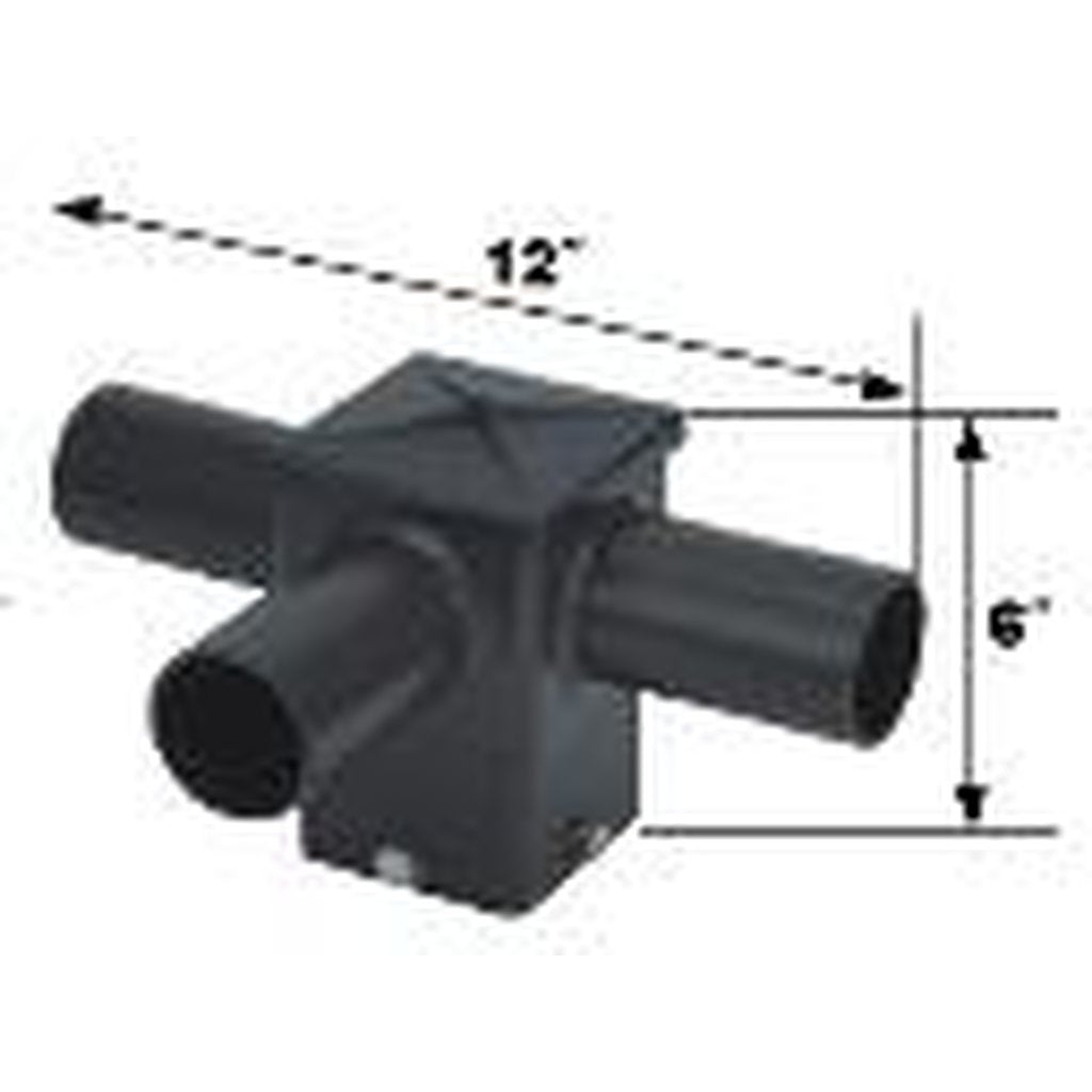 MaxLite 73067 5" SQUARE HORIZONTAL TENON 3@90 BRONZE