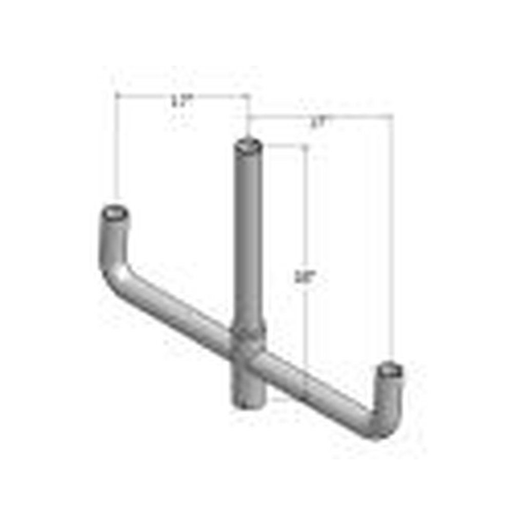 MaxLite 103184 BULLHORN BRACKET; 2-3/8"; STEEL; 3 ARMS WITH LONG @ 180