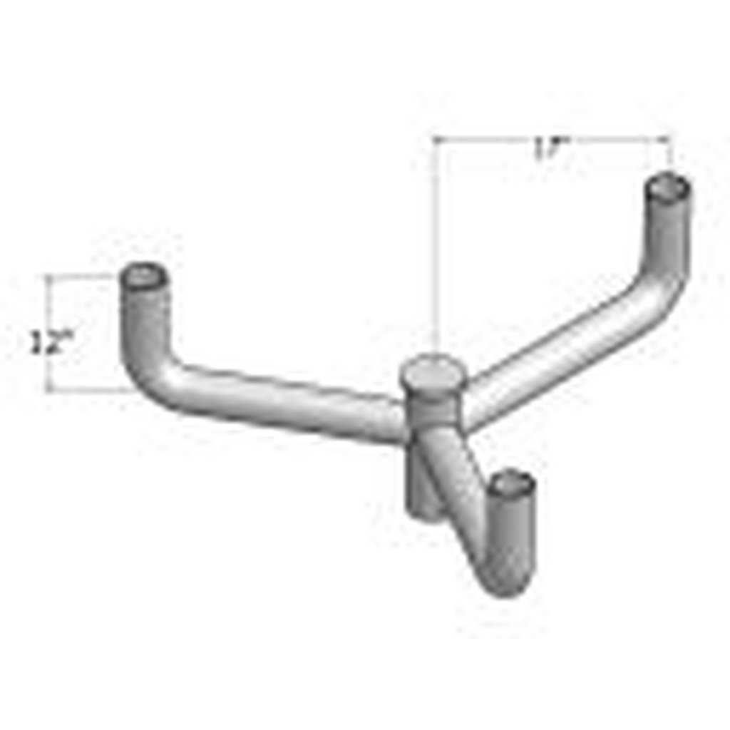 MaxLite 103185 BULLHORN BRACKET; 2-3/8"; STEEL; 3 ARMS @ 120 DEGREES;