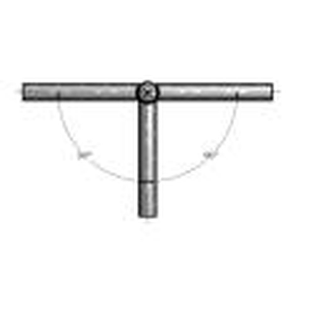MaxLite 103997 TENON TOP SPOKE BRACKETS; 2-3/8"; STEEL; 3 ARMS @ 90