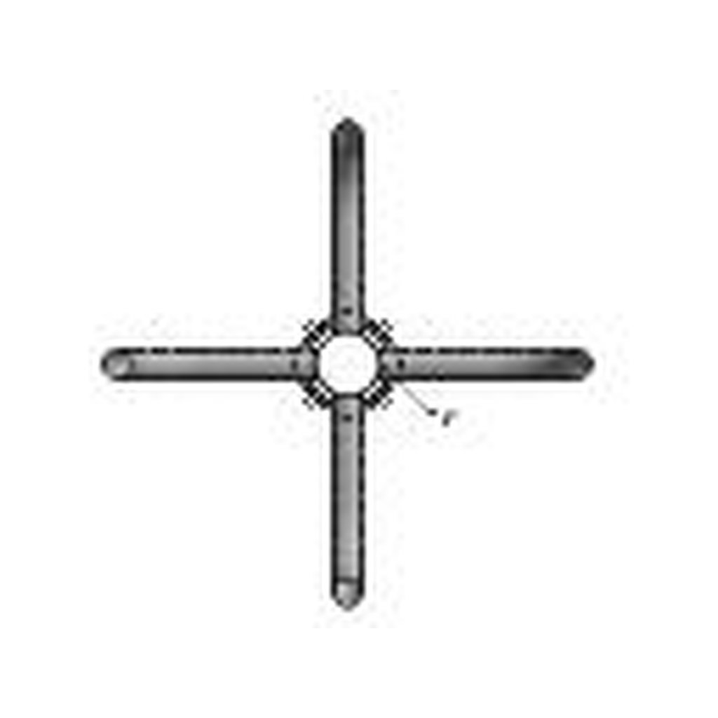 MaxLite 14101693 COLLAR BRACKETS; STEEL; 4 ARMS @ 90 DEGREES; BRONZE;