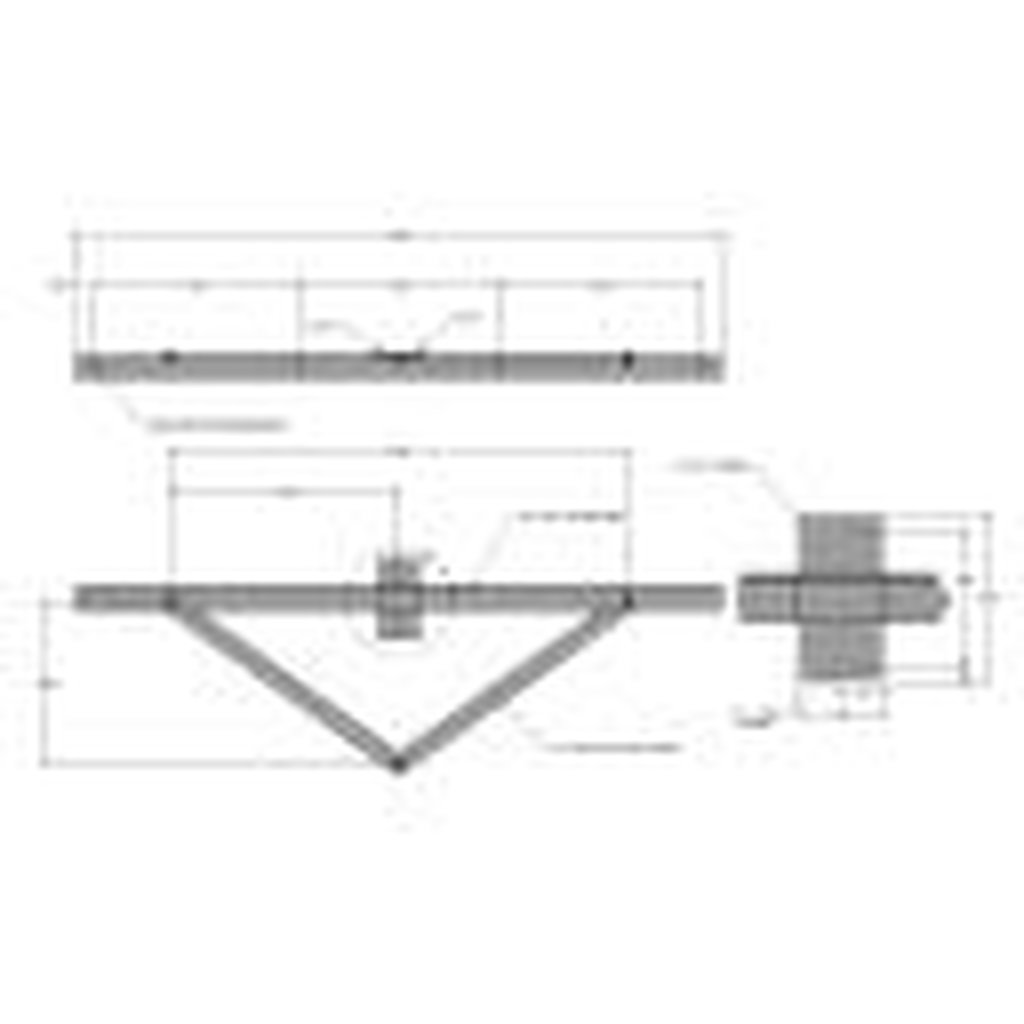 MaxLite 14102097 WOOD POLE; ANGLE MOUNT CROSSARM; 4 FIXTURES; BRONZE
