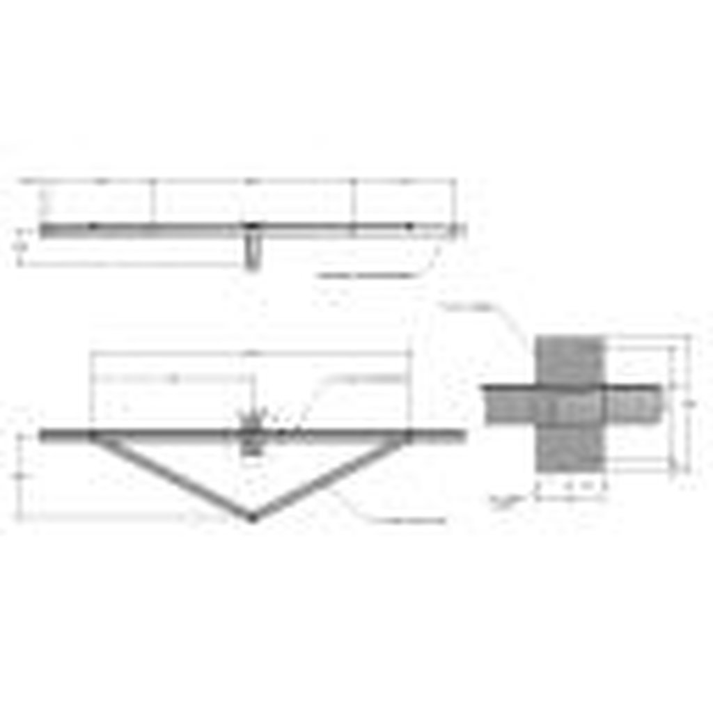 MaxLite 14102098 WOOD POLE; ANGLE MOUNT CROSSARM; 5 FIXTURES; BRONZE