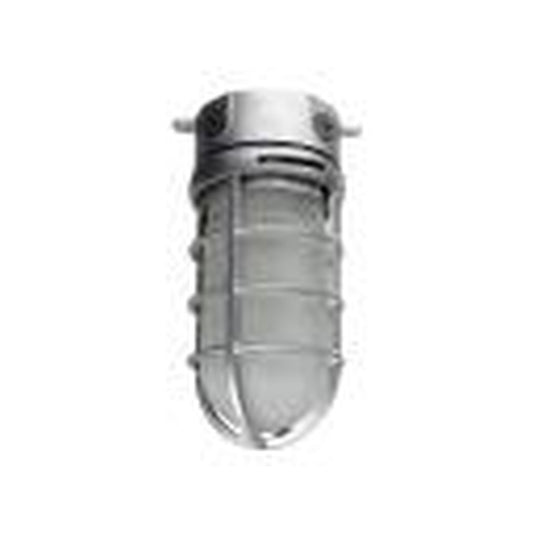 MaxLite 104717 JELLY JAR CEILING MOUNTED 120V E26 SOCKET WET SILVER -