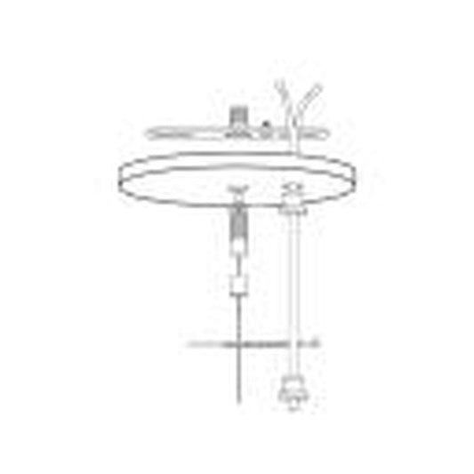 10 pack - MaxLite 74446 CABLE KIT POWER FEED CANOPY WHITE 10FT 18/3