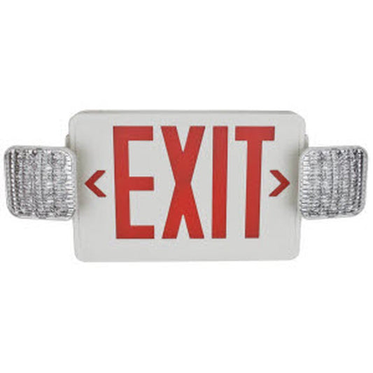 TCP LED20784 Exit Fixture LED Combo Emergency Universal Face Red