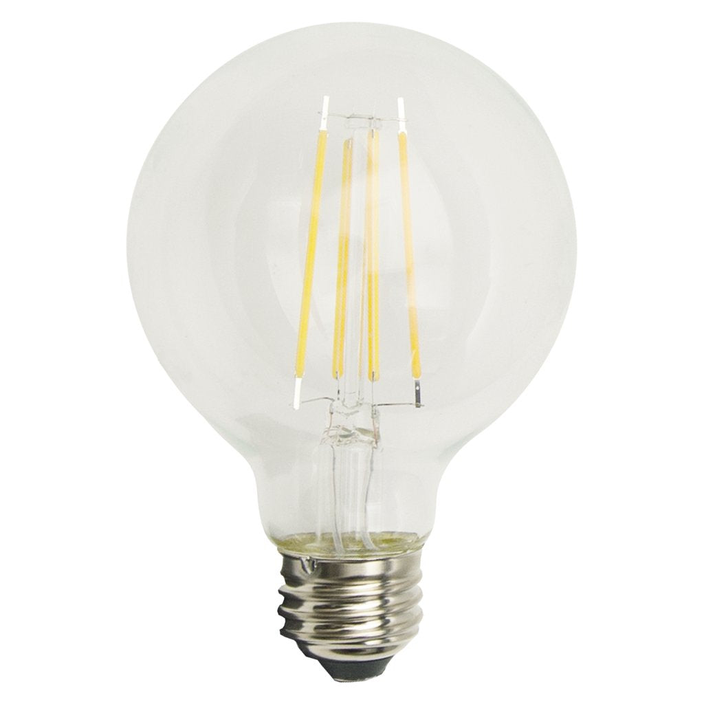 12 pack - TCP FG25DHL27KEC 8W G25 Soft White LED Light Bulb