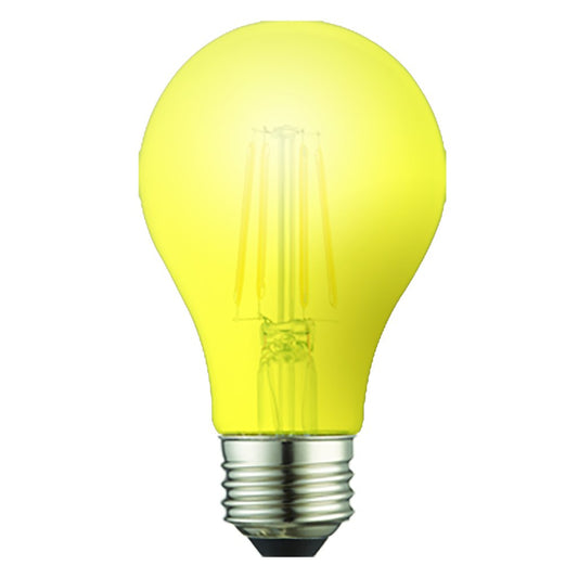 TCP RFLA19Y 8W A19 Yellow LED Light Bulb